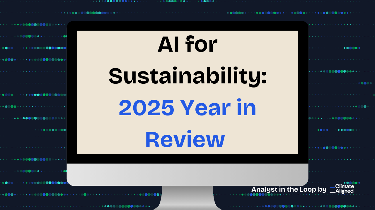 AI for Sustainability: 2025 Year in Review