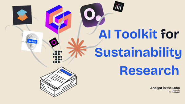From Research to Report: Your AI Toolkit for Sustainability Analysis