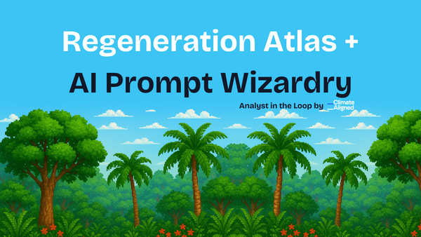 How much carbon can regeneration sequester? (+ the AI hacks you asked for)